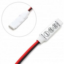 Sterownik LED RGB 5050 72W 3 przyciski 12-24V 6A