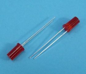 LED 5mm RED CYLIND.MATOWA 100mcd