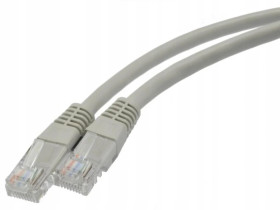 Patchcord UTP kat.6 kabel sieciowy LAN 2x RJ45 linka szary 1,5m