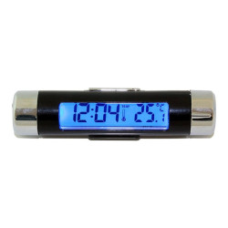 Termometr samochodowy+zegar LCD