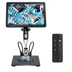 Mustool DM12 10.1'' HDMI Cyfrowy mikroskop 2000x Mikroskop na monety z ekranem IPS 20MP Mikroskop lutowania z 8 diodami LED