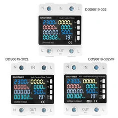 DDS6619 Inteligentny licznik energii Tuya Smart WiFi Multifunkcyjny zakres napięcia 170~270V Zakres prądu 0~63A Ochrona przed pr