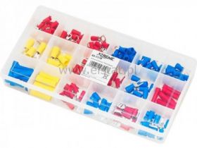 Zestaw konektorów 175szt; 18 typów, organizer.