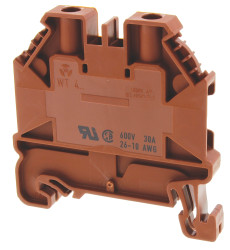 Blok zacisków przelotowych Wieland poziomy: Pojedynczy 26 → 10AWGŚruba WT 4 raster: 6mm 32A 1 kV