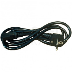 Kabel zasilający do komputera z wtyczką IEC C13 10-16A czarny 3m