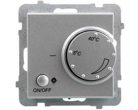 SONATA Regulator temperatury /czujnik napowietrzny/ srebny mat RTP-1RN/m/38