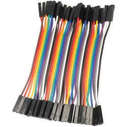 Przewody połączeniowe 10cm 40szt żeńsko-żeńskie