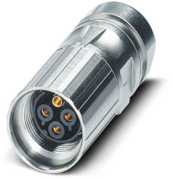 Jack, M17, 7 pole, crimp connection, screw locking, straight, 1242786