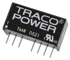 Przetwornica DC-DC, 2W, Uwe 4,5 → 9 V DC, Uwy ±5V dc, Iwy ±200mA, TRACOPOWER