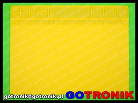 Mata silikonowa: 40cm x 30cm ŻÓŁTA