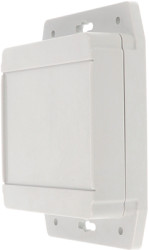 ABS enclosure, (L x W x H) 105 x 105 x 37 mm, light gray (RAL 7035), IP66, 1555LF17GY