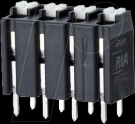 AST2150202 Spring-loaded terminal block, 2-pole, Ø 1.5 mm, RM 5