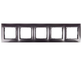 Simon 54 Premium Ramka pięciokrotna antracyt /do karton-gips/ DRK5/48