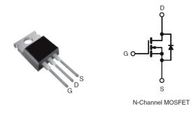 tranzystor IRFZ48 V-mos 55V 64A 140W