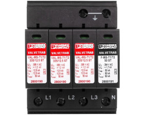 Ogranicznik przepięć Typ VAL-MS-T1/T2 335/12.5/3 plus 1 2800184