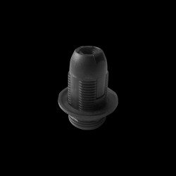 Oprawka termoplastyczna E14 z kołnierzem czarna zestaw 40 szt. LH/E14-2/B/40