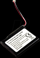 30507 GPS battery, TomTom VIA 1405, Li-Ion, 950 mAh