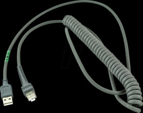 CBA-U32-C09ZAR Barcode scanner, cable, USB, rotated, 2.8 m