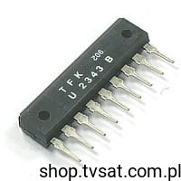 U2343B PLL FM Stereo Multiplex SIP9 TEMIC