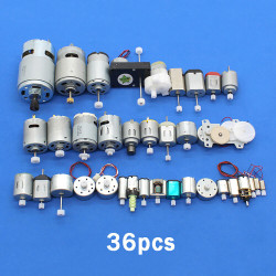 36 pcs DC Gear Motor Assortment Kit