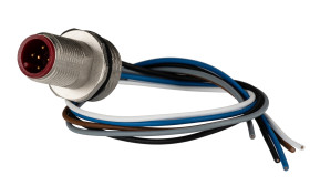 Złącze okrągłe 5-pinowe M12 Wtyk RS PRO Męski IP67 7300