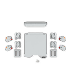 Obudowa urządzeń elektronicznych Zestaw obudów na szynę DIN Phoenix Contact Do montażu na szynie DIN 16A Płytka