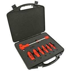 ITL Insulated 25 Insulated 1/2in Drive Imperial Torque Wrench Kit, 7 Piece