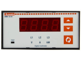 Multimetr cyfrowy 3-fazowy, woltomierz/amperomierz/watomierz tablicowy DMK15R1