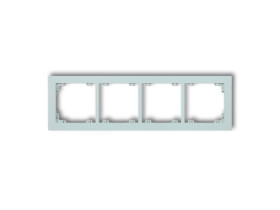 DECO Ramka 4 poczwórna uniwersalna z tworzywa DECO Pastel Matt lodowy błękit 47DR-4 KARLIK