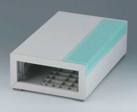 ABS enclosure, (L x W x H) 130 x 245 x 74 mm, gray white (RAL 9002), IP40, B2212005