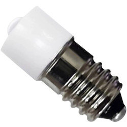 LED lamp, E10, 0.69 W, 0.3 lm, 230 V (AC), 6000 K, 90 °, dull, white, 53120315