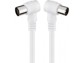 Kabel antenowy wtyk / gniazdo 2x90° 1,5m