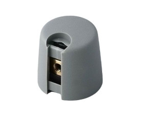 Pokrętło potencjometru oś: 6mm średnica: 16mm Wałek okrągły Szary OKW