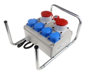 Przedłużacz 2m 2 + 4 gniazda Przedłużacz z gniazdami typ BS4343/EN60309 110 V-16 A BS4343/EN60309 400V-16A 16A 230 V,