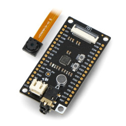 Camera&Audio Media Board - FireBeetle Covers - moduł audio w zestawie z kamerą OV7725 - dla ESP32 - DFRobot DFR0498
