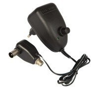 ZSW12/0.1AF Zasilacz Stabilizowany regulowany napięcie: 2...12V/100mA wtyk antenowy (separator) z gniazdem F