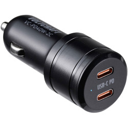 VOLTCRAFT VC-13431420 USB charger 40W 2x USB-C Power Delivery Black Car