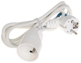 Przedłużacz 1‑gniazdo z/u PS-3X1.0-1.5M/W 1.5m