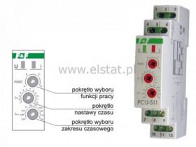 PCU511 Przekaźnik czasowy 230V AC ( 1P) 230VAC