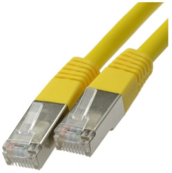 Patchcord FTP kat.5e kabel sieciowy LAN 2x RJ45 linka żółty 0,5m NEKU