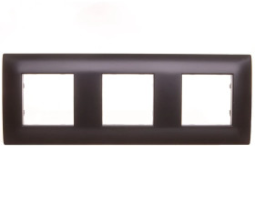 DANTE Ramka potrójna tworzywo lakierowane CZARNY 450983