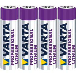 Varta 6106301404 Professional Lithium 1.5V AA Battery 2900mAh Pack of 4
