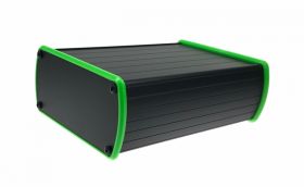 Obudowa AL-105 aluminiowa (ramka zielona) 110x156x50