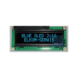 WYŚWIETLACZ OLED 2x16 WEH1602 ABPP5 NEGATYW NIEBIESKI 16x2 + SPI