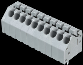 250-210 Terminal strip with operating push buttons, RM 3.5 mm, 8A, 10-pi