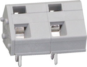 PCB terminal, 1 pole, pitch 10 mm, AWG 28-12, 24 A, cage clamp, gray, 236-601