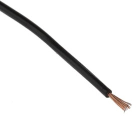 Przewód jednożyłowy linkowy, Nieekranowany, 0,1 mm², 26/0,07 mm, 27 AWG, PVC, 150 V, Czarny, dł. 100m, RS PRO