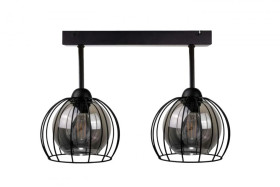 Lampa sufitowa nowoczesna loftowa 2xE27 SOLO BLACK