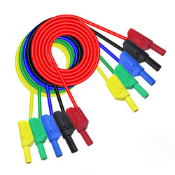 Kable pomiarowe zestaw NR26 HQ 1m 5szt przewody banan 1000V 10A