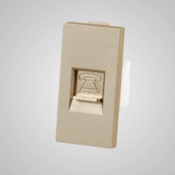 TouchMe Moduł 1/2 gniazdo telefoniczne RJ11 złote TM902G